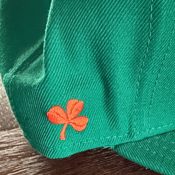 San Francisco Giants New Era Green Cap with Orange Logo 7 3/4 Irish - Picture 4 of 6